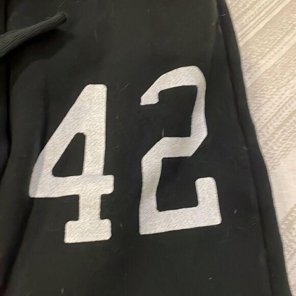 Wes & Willy Boys Black ‘42’ Tie Sweatpants - Picture 2 of 5